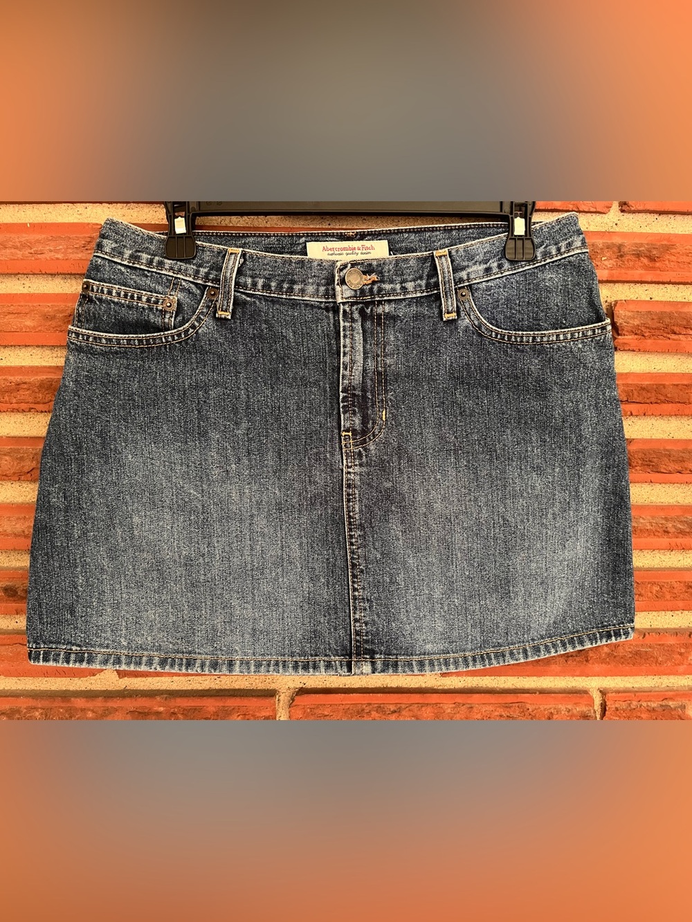 Abercrombie & Fitch Classic Blue Denim Mini Skirt size 6